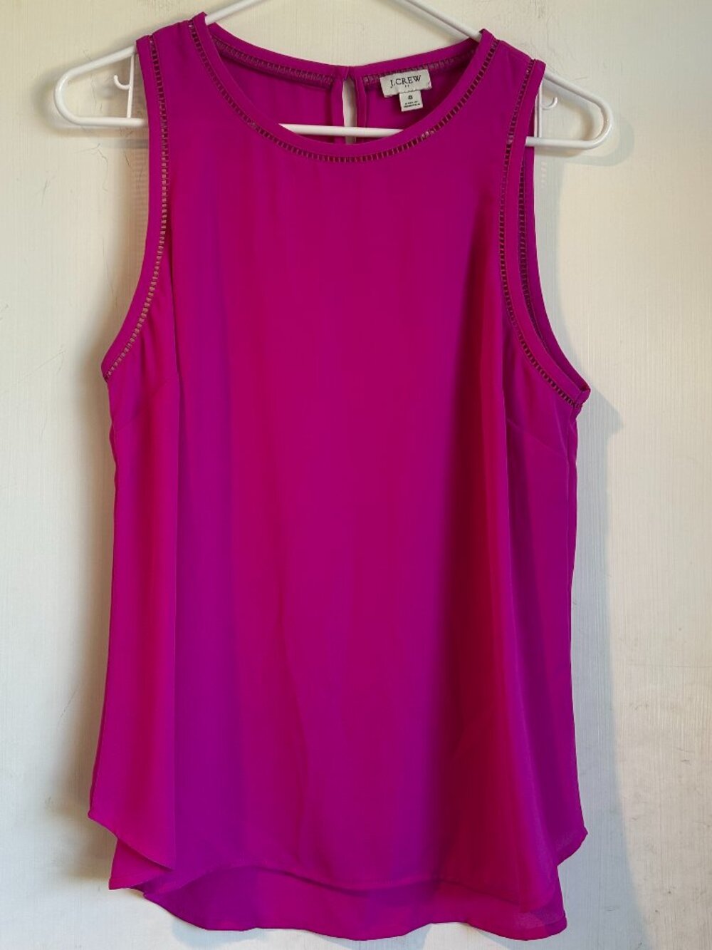 J Crew - Hot Pink Flowy Tank Top